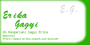 erika gagyi business card